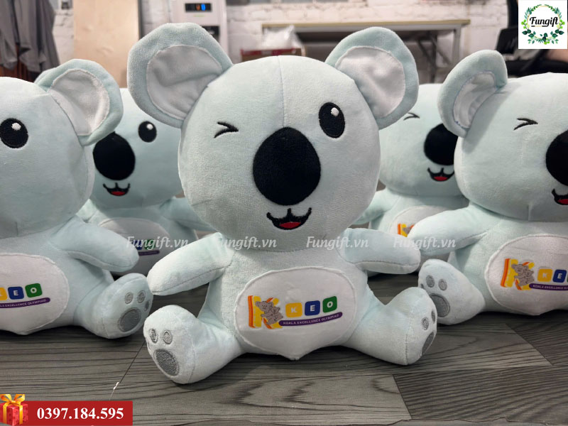 Quà tặng gấu bông koala sản xuất in tên