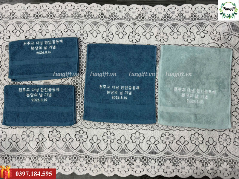 Xưởng thêu logo lên khăn mặt