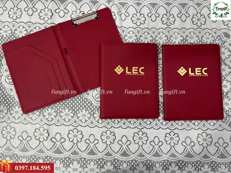 Bìa trình ký da thiết kế và in logo theo yêu cầu