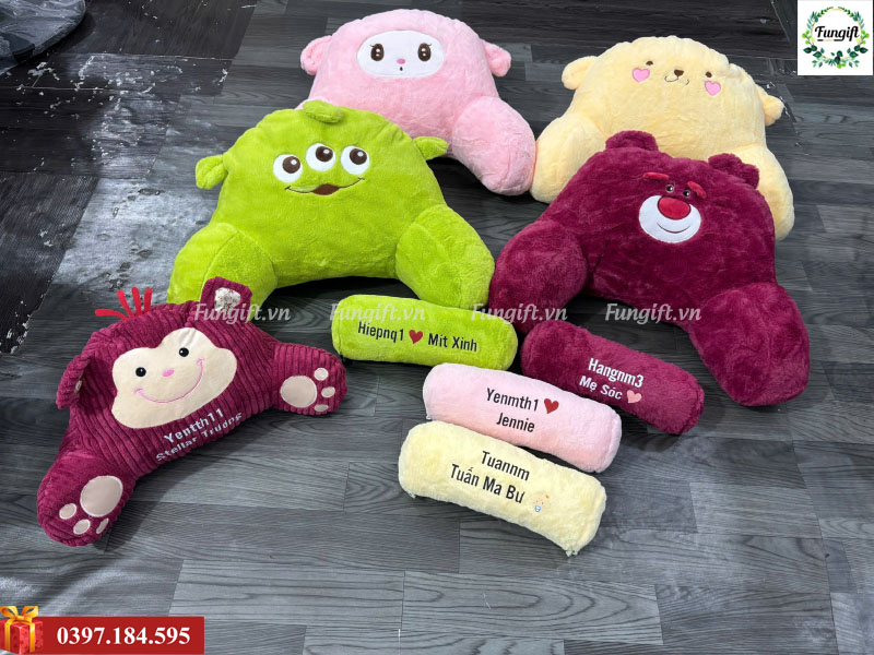 Gối đệm tựa lưng văn phòng hình thú