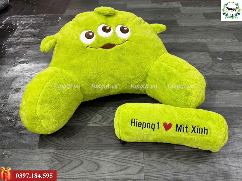 Gối tựa lưng văn phòng in logo