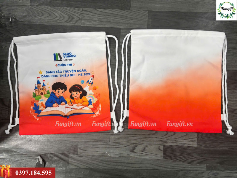 In balo vải canvas giá rẻ
