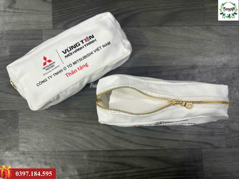 May túi đựng bút in logo giá rẻ Hà Nội