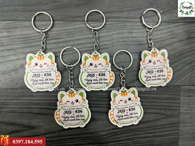 Móc khoá cắt theo yêu cầu