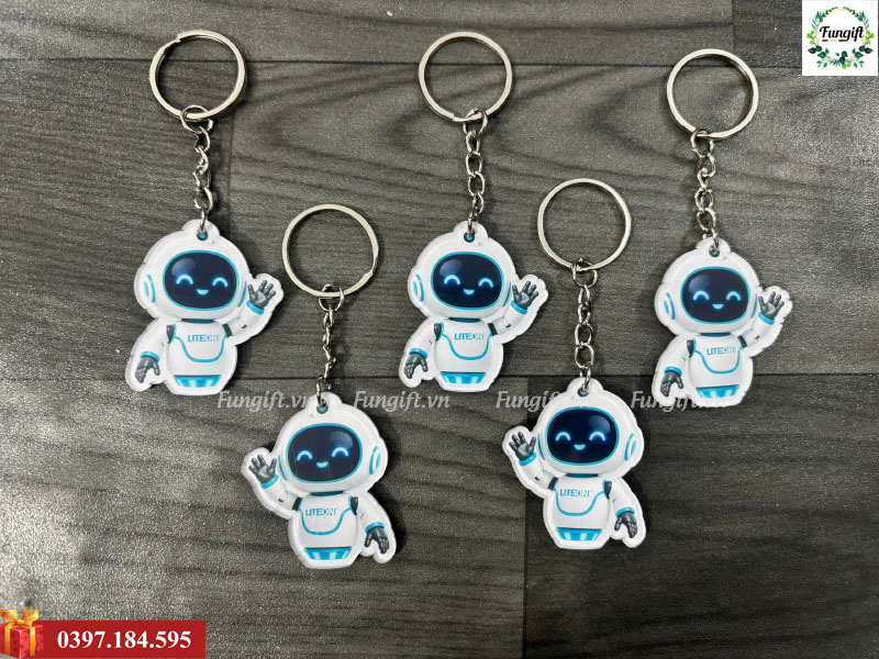 Móc khoá mica in ấn theo yêu cầu