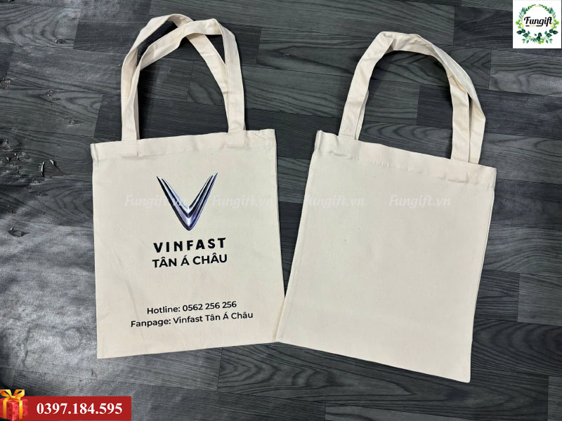 Quà tặng sự kiện túi vải canvas in logo