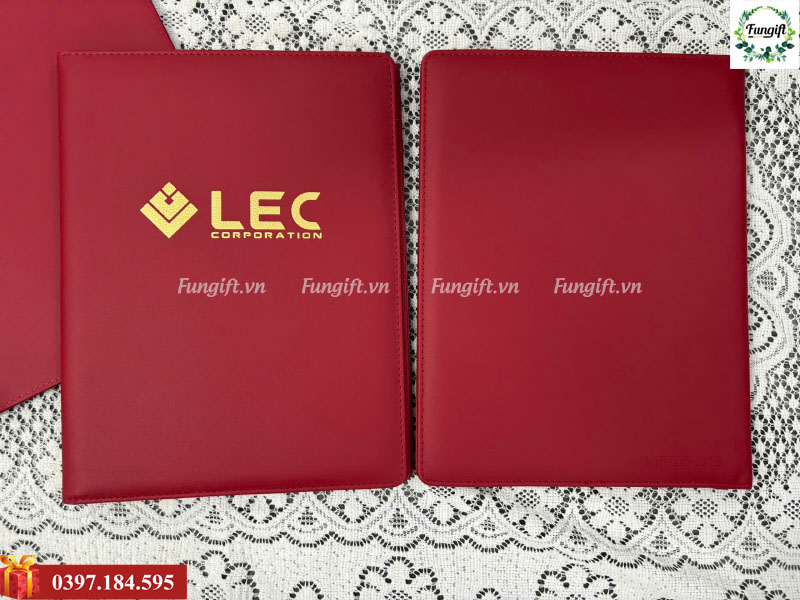 Xưởng sản xuất bìa trình ký da in logo theo yêu cầu
