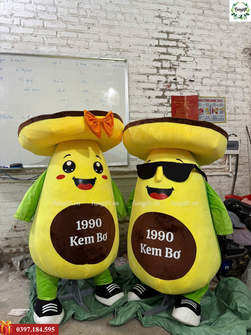 May mascot linh vật in theo yêu cầu
