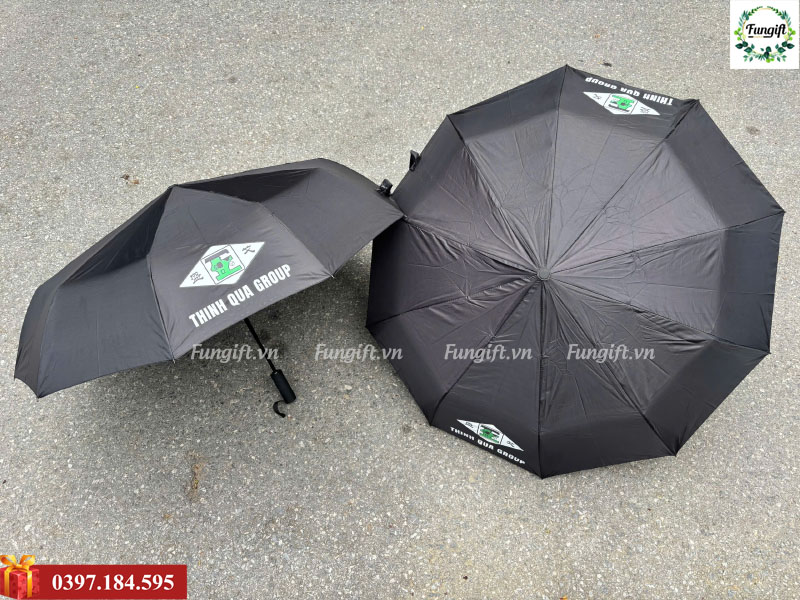 Ô dù gấp gọn sản xuất in logo