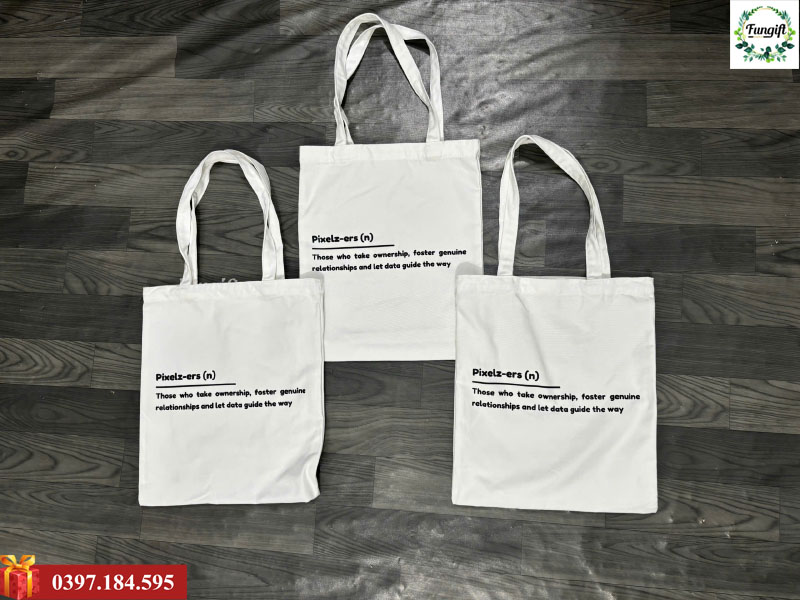 Quà tặng khuyến mãi túi vải canvas in logo