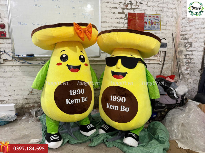 Sản xuất gấu bơ trưng bày in tên