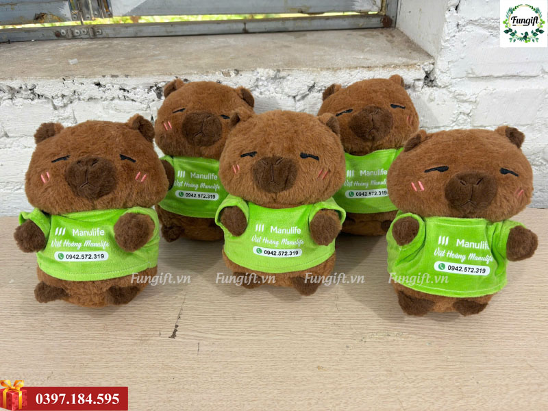 Xưởng in gấu bông capybara Hà Nội