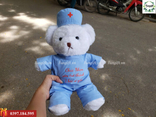 Gấu bác sĩ nhồi bông