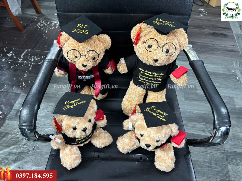 In logo teddy gấu bông sự kiện theo yêu cầu
