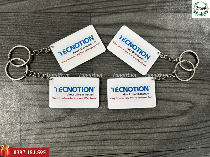 Móc khoá mica theo yêu cầu