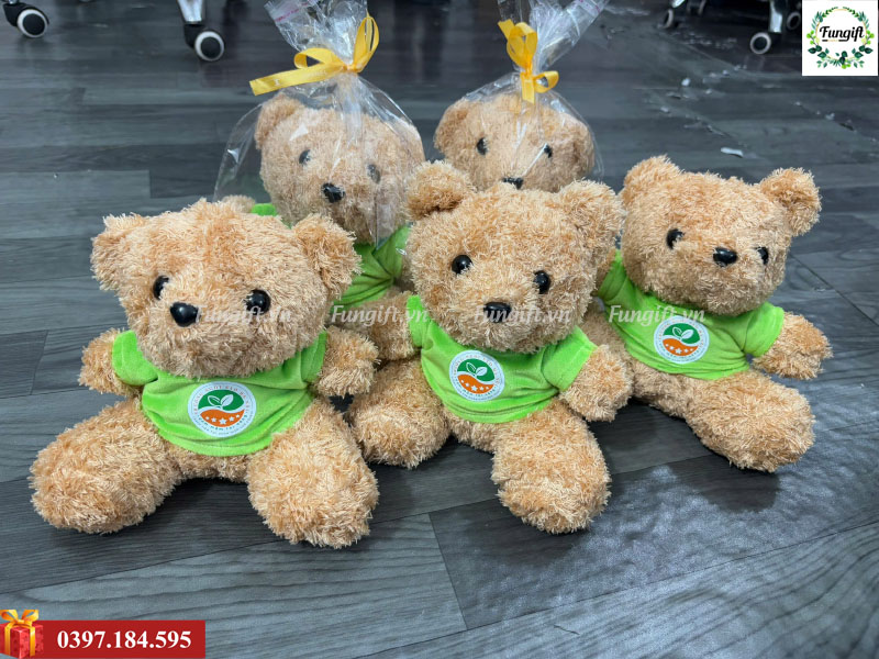 Gấu bông in logo theo yêu cầu
