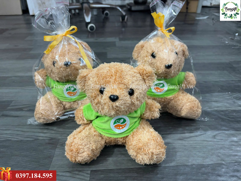 Gấu bông in logo theo yêu cầu giá rẻ
