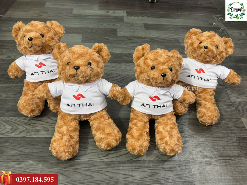 Gấu bông teddy in logo theo yêu cầu