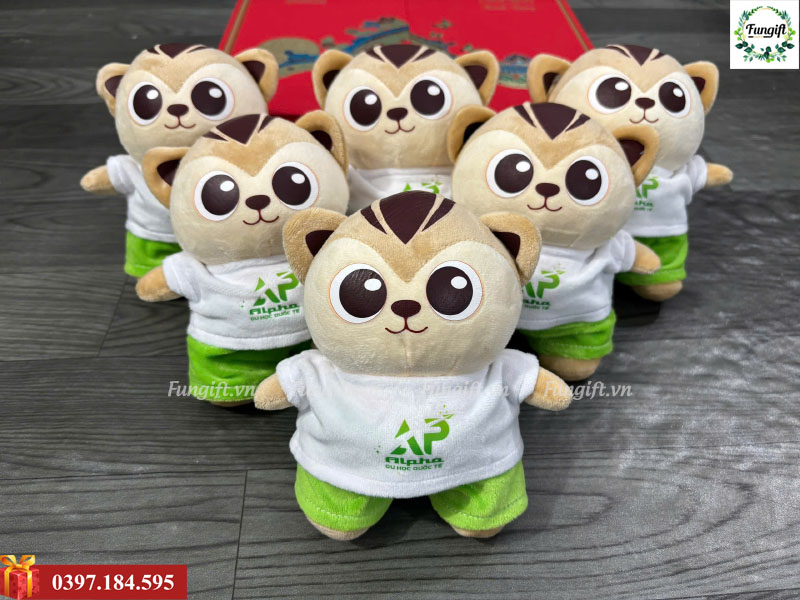 Móc khoá gấu bông làm quà tặng doanh nghiệp