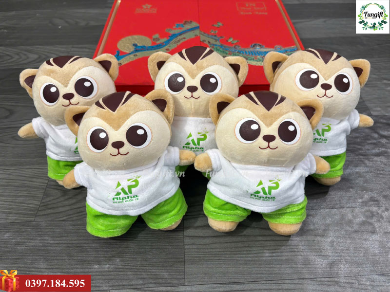 Móc khoá gấu bông teddy quà tặng