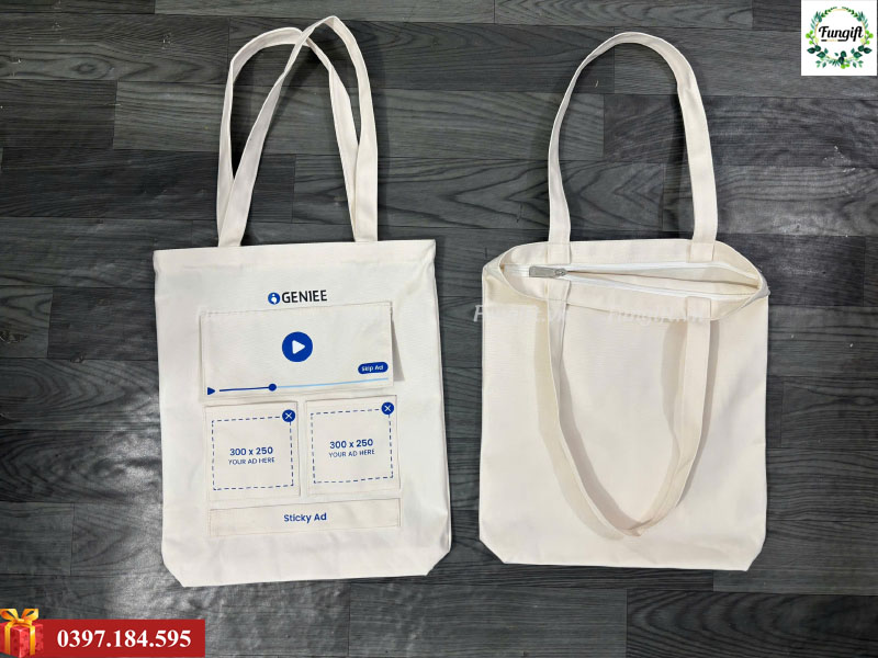 Túi vải canvas in theo yêu cầu